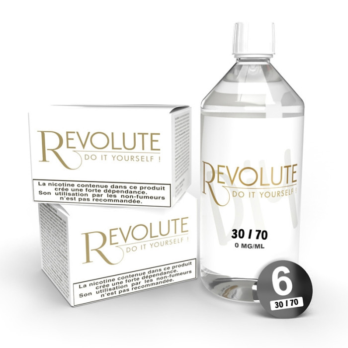 Pack Base - 30PG/70VG - 6mg - 1L - Revolute