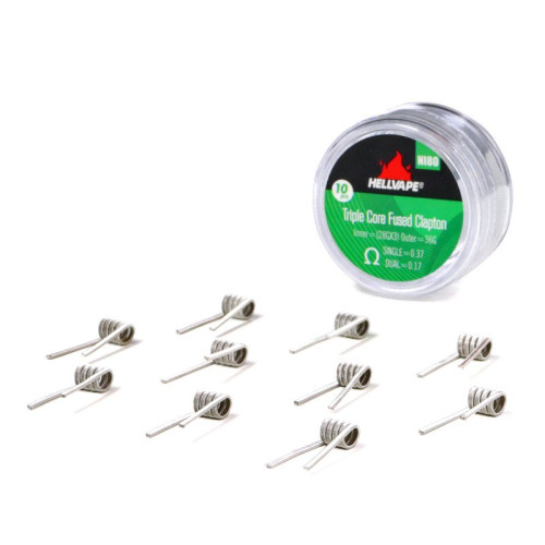 Coils - Triple Core Fused Clapton - 0.37Ω - Hellvape