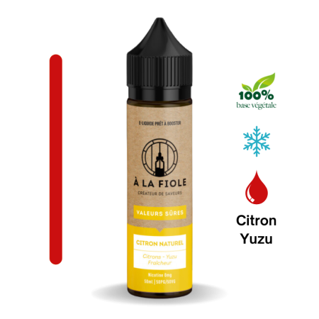 Citron Naturel - 50ml - À La Fiole