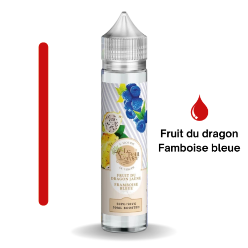 Fruit de dragon jaune / framboise bleue - 50ml - Le Petit Verger