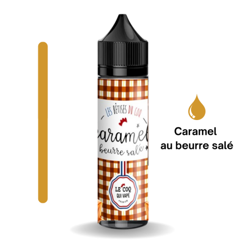 Caramel Beurre Salé - 50ml - Le Coq qui Vape